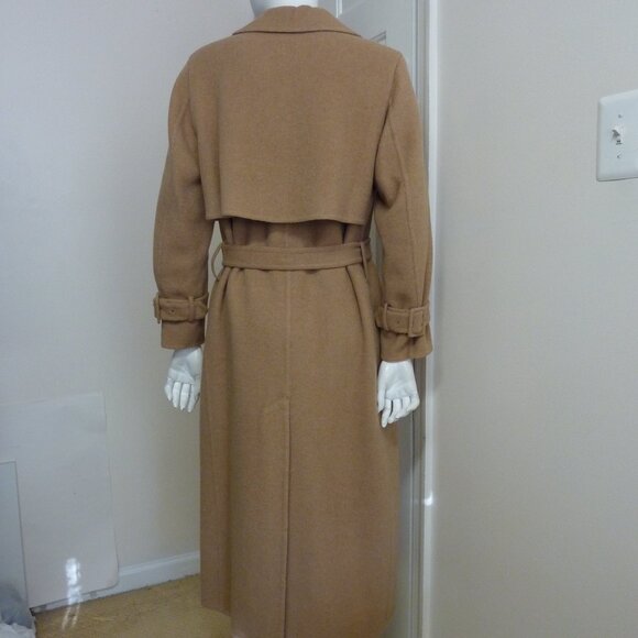 Vince Lofty Italian Wool-Blend Belted Long Coat - Picture 13 of 14